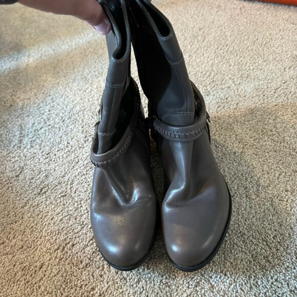 B Makowsky Gray Western Wear Cowboy Boots w/ Removable Harnesses Size 7.5 - Picture 3 of 11